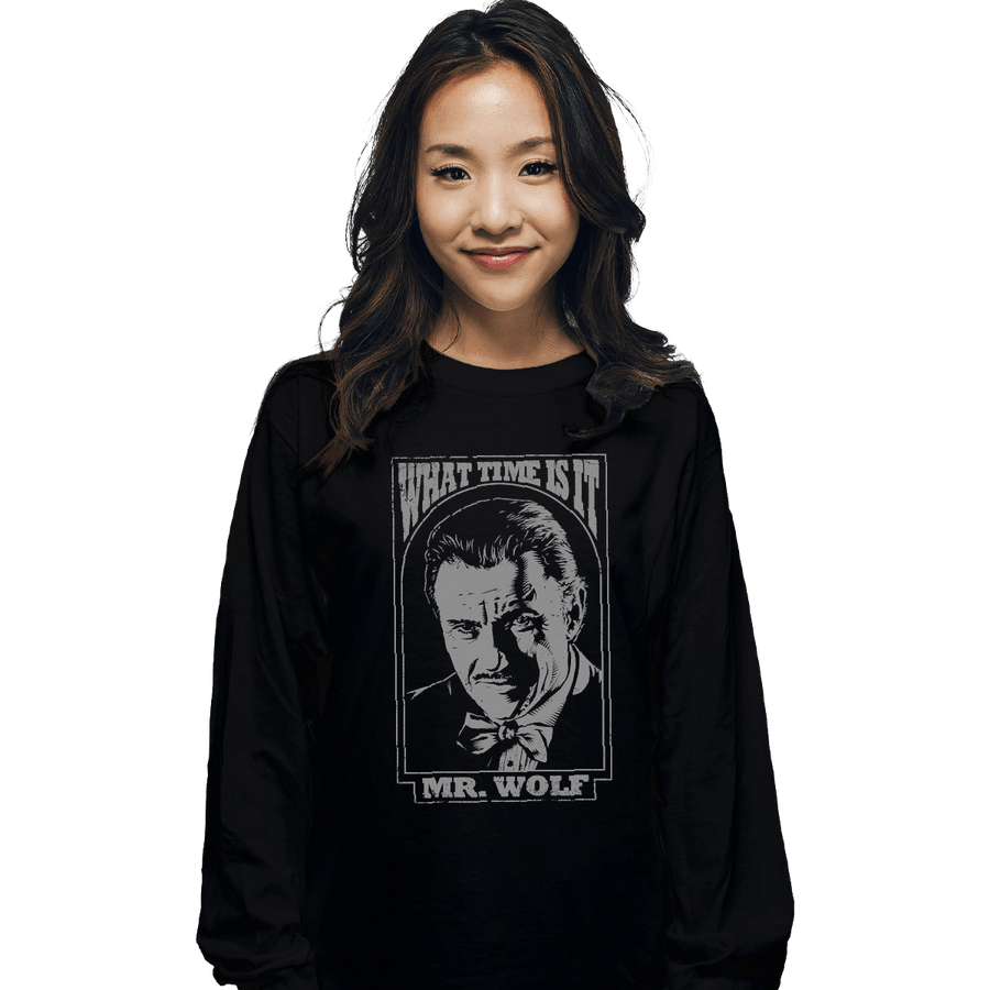 Shirts Long Sleeve Shirts, Unisex / Small / Black The Wolf