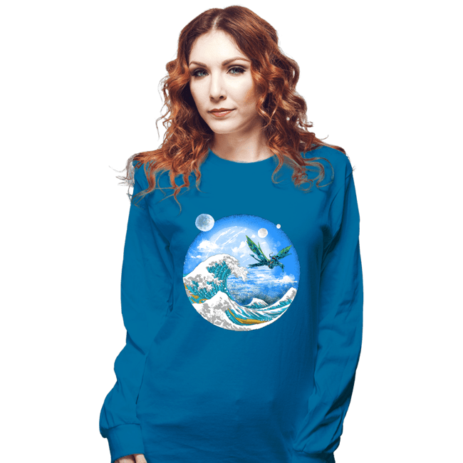Secret_Shirts Long Sleeve Shirts, Unisex / Small / Sapphire Wave Off Pandora