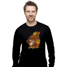 Load image into Gallery viewer, Shirts Long Sleeve Shirts, Unisex / Small / Black Nsane Bandicoot
