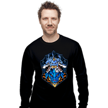 Load image into Gallery viewer, Shirts Long Sleeve Shirts, Unisex / Small / Black Blue Warrior
