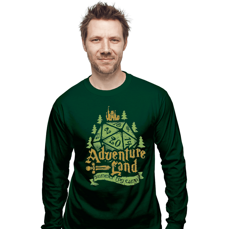Shirts Long Sleeve Shirts, Unisex / Small / Forest Adventureland Summer RPG Camp