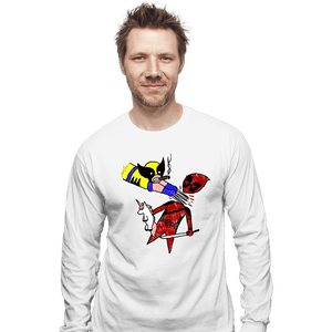 Secret_Shirts Long Sleeve Shirts, Unisex / Small / White He Loves Me