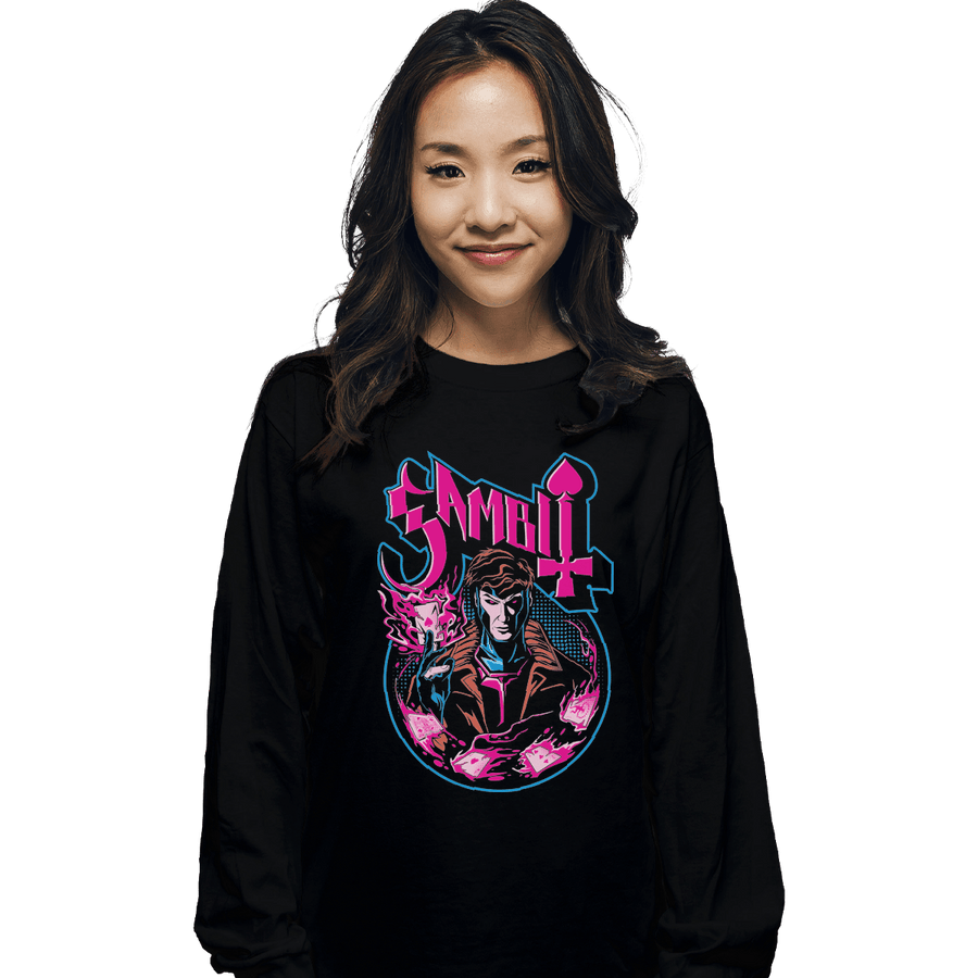 Shirts Long Sleeve Shirts, Unisex / Small / Black Uncanny Cajun
