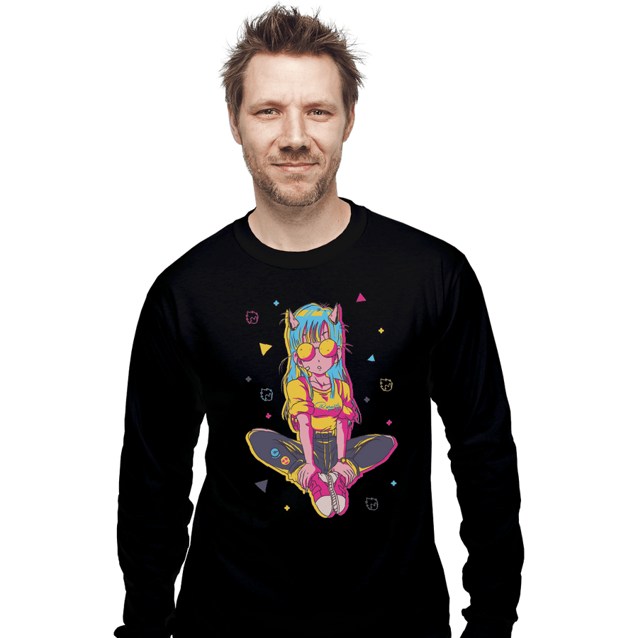 Shirts Long Sleeve Shirts, Unisex / Small / Black Oni Bulma