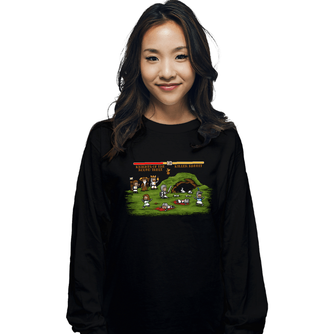 Daily_Deal_Shirts Long Sleeve Shirts, Unisex / Small / Black Camelot Fighter