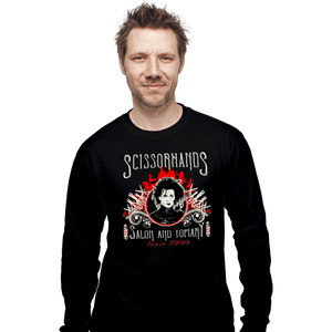 Secret_Shirts Long Sleeve Shirts, Unisex / Small / Black Scissorhands