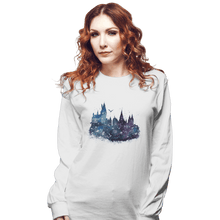 Load image into Gallery viewer, Shirts Long Sleeve Shirts, Unisex / Small / White Watercolor School
