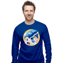Load image into Gallery viewer, Shirts Long Sleeve Shirts, Unisex / Small / Royal Blue The Blue Bomber Head
