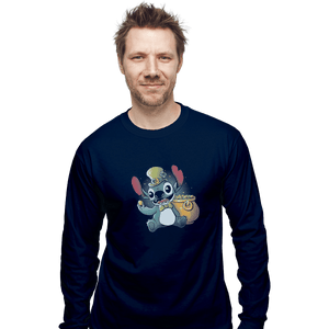 Shirts Long Sleeve Shirts, Unisex / Small / Navy Irish Alien