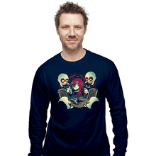 Load image into Gallery viewer, Daily_Deal_Shirts Long Sleeve Shirts, Unisex / Small / Navy Pumpkin Hill
