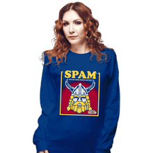 Load image into Gallery viewer, Daily_Deal_Shirts Long Sleeve Shirts, Unisex / Small / Royal Blue Spam
