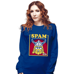 Daily_Deal_Shirts Long Sleeve Shirts, Unisex / Small / Royal Blue Spam