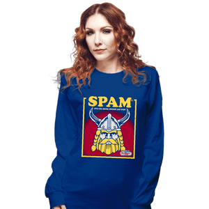 Daily_Deal_Shirts Long Sleeve Shirts, Unisex / Small / Royal Blue Spam