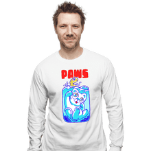 Load image into Gallery viewer, Shirts Long Sleeve Shirts, Unisex / Small / White Paws
