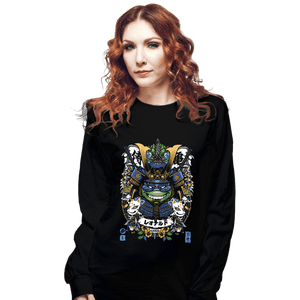 Daily_Deal_Shirts Long Sleeve Shirts, Unisex / Small / Black Samurai Leo