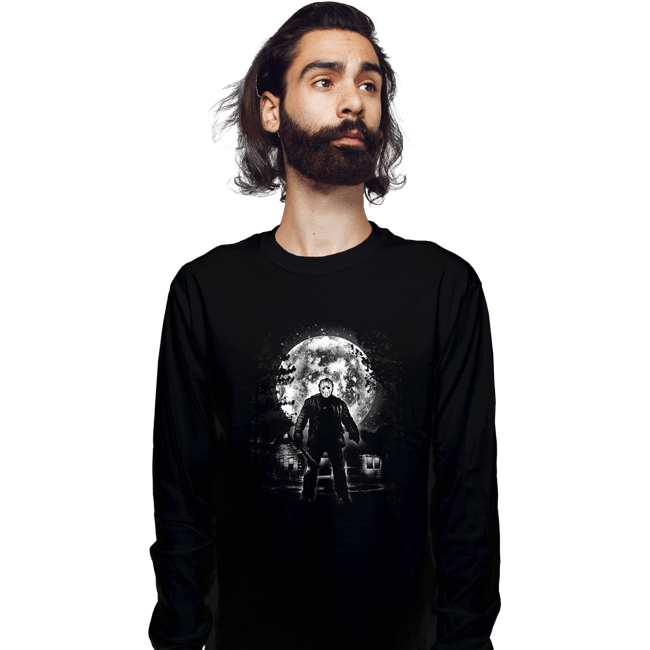 Shirts Long Sleeve Shirts, Unisex / Small / Black Moonlight Jason