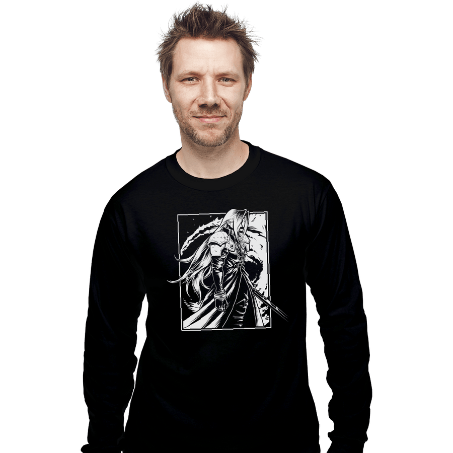 Shirts Long Sleeve Shirts, Unisex / Small / Black The Man In The Black Cape