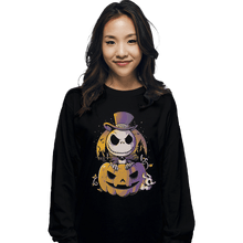 Load image into Gallery viewer, Shirts Long Sleeve Shirts, Unisex / Small / Black Spooky Jack
