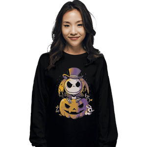 Shirts Long Sleeve Shirts, Unisex / Small / Black Spooky Jack