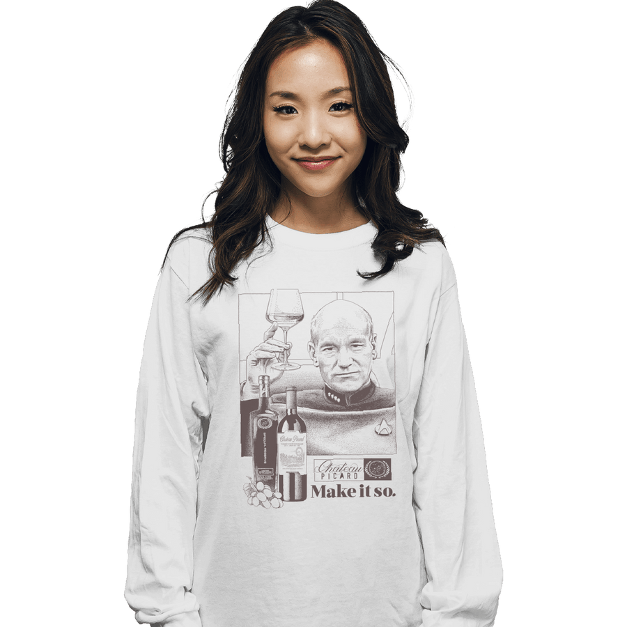 Shirts Long Sleeve Shirts, Unisex / Small / White Chateau Picard