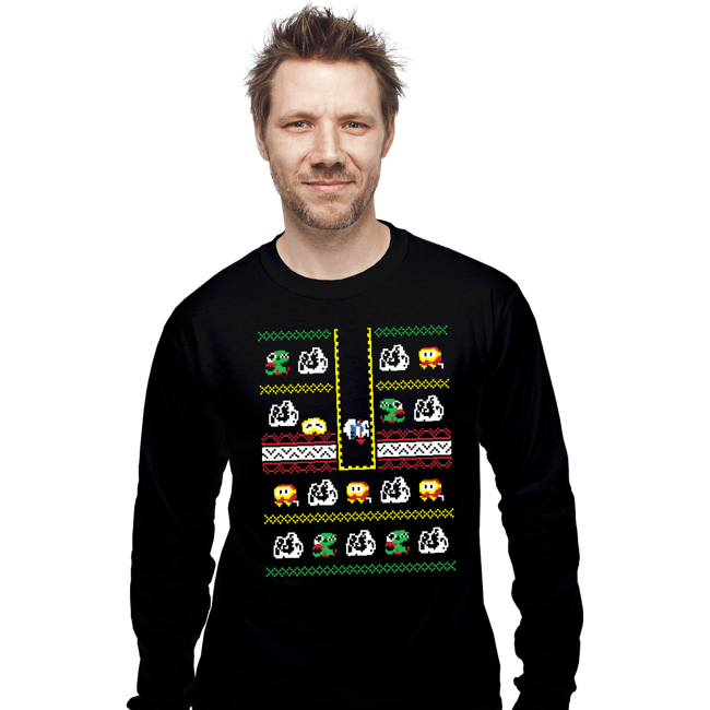 Shirts Long Sleeve Shirts, Unisex / Small / Black I Dig Christmas