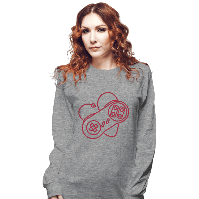Shirts Long Sleeve Shirts, Unisex / Small / Sports Grey Retrogaming Lover