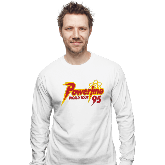 Daily_Deal_Shirts Long Sleeve Shirts, Unisex / Small / White Powerline Tour 95