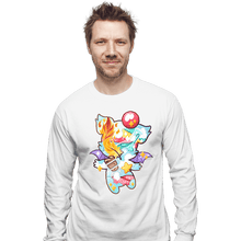 Load image into Gallery viewer, Shirts Long Sleeve Shirts, Unisex / Small / White Magical Silhouettes - Moogle
