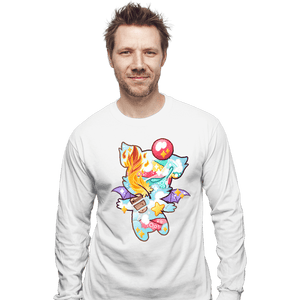 Shirts Long Sleeve Shirts, Unisex / Small / White Magical Silhouettes - Moogle