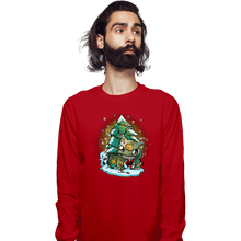 Load image into Gallery viewer, Secret_Shirts Long Sleeve Shirts, Unisex / Small / Red Bulby Christmas
