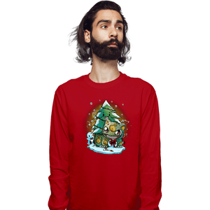 Secret_Shirts Long Sleeve Shirts, Unisex / Small / Red Bulby Christmas