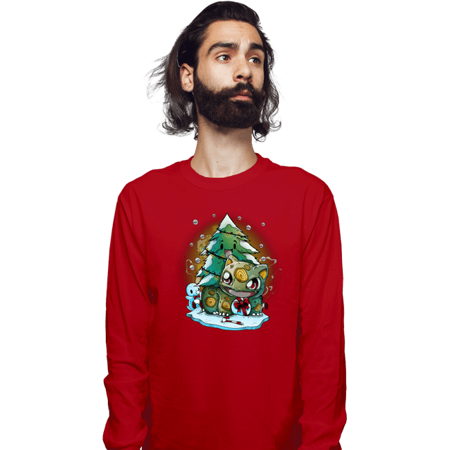 Secret_Shirts Long Sleeve Shirts, Unisex / Small / Red Bulby Christmas