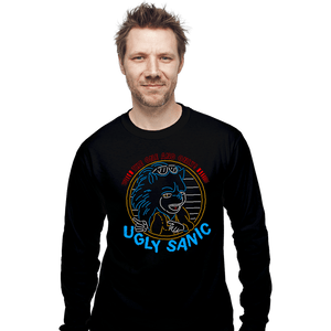 Daily_Deal_Shirts Long Sleeve Shirts, Unisex / Small / Black Ugly Sanic