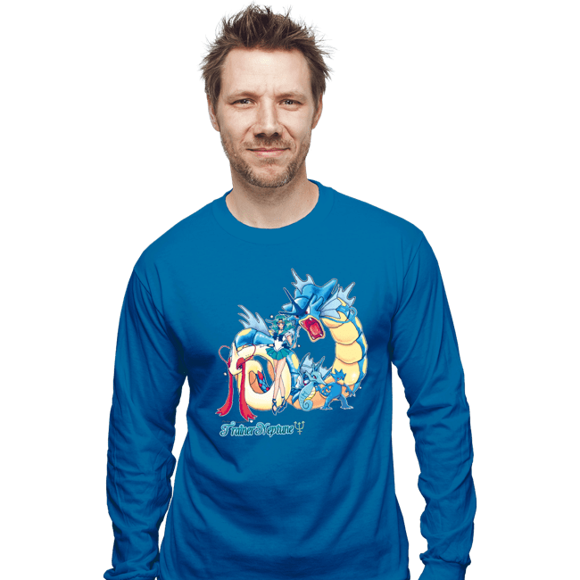 Shirts Long Sleeve Shirts, Unisex / Small / Sapphire Trainer Neptune