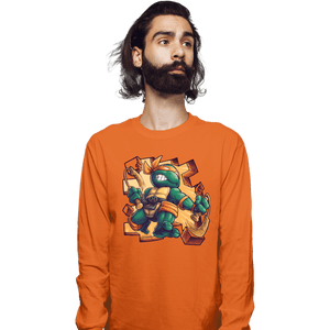 Secret_Shirts Long Sleeve Shirts, Unisex / Small / Orange Toy Mike!