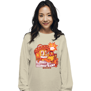 Shirts Long Sleeve Shirts, Unisex / Small / Natural Samba Time