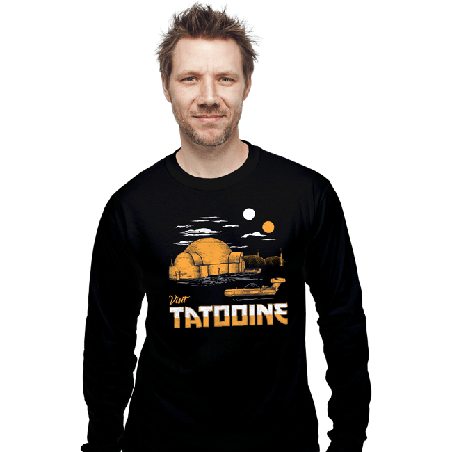 Shirts Long Sleeve Shirts, Unisex / Small / Black Vintage Visit Tatooine