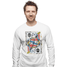 Load image into Gallery viewer, Shirts Long Sleeve Shirts, Unisex / Small / White Quinn of Clubs
