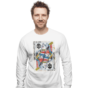 Shirts Long Sleeve Shirts, Unisex / Small / White Quinn of Clubs