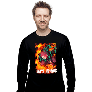 Shirts Long Sleeve Shirts, Unisex / Small / Black Slayer Tanjiro