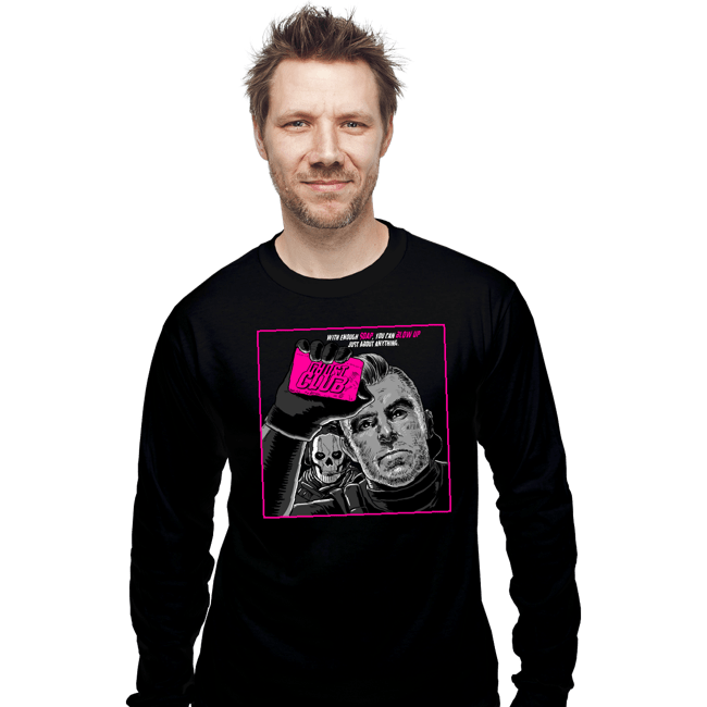Secret_Shirts Long Sleeve Shirts, Unisex / Small / Black Ghost Club