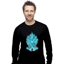 Load image into Gallery viewer, Shirts Long Sleeve Shirts, Unisex / Small / Black Super Saiyan Blue
