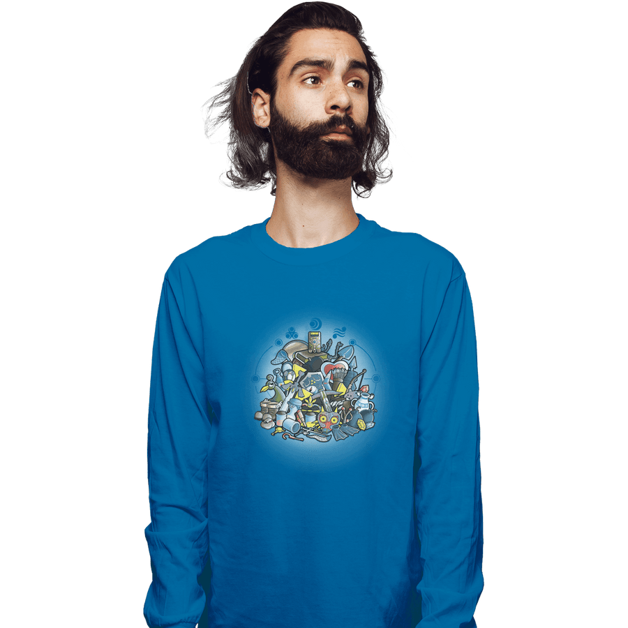Shirts Long Sleeve Shirts, Unisex / Small / Sapphire Link's Weapons
