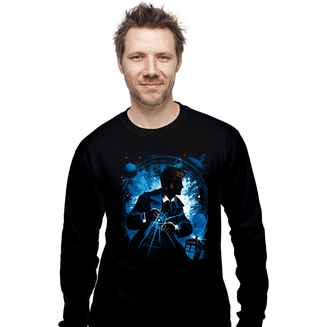 Daily_Deal_Shirts Long Sleeve Shirts, Unisex / Small / Black The 14th Doctor