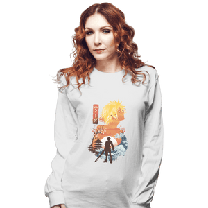 Shirts Long Sleeve Shirts, Unisex / Small / White Ukiyo Tidus