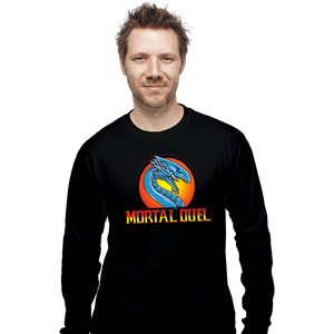 Daily_Deal_Shirts Long Sleeve Shirts, Unisex / Small / Black Mortal Duel