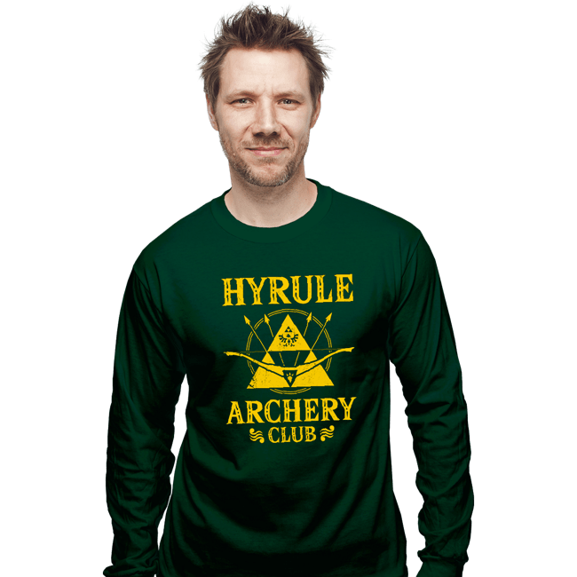 Daily_Deal_Shirts Long Sleeve Shirts, Unisex / Small / Forest Hyrule Archery Club