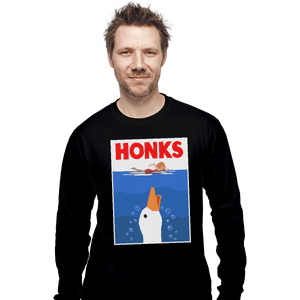 Shirts Long Sleeve Shirts, Unisex / Small / Black HONKS