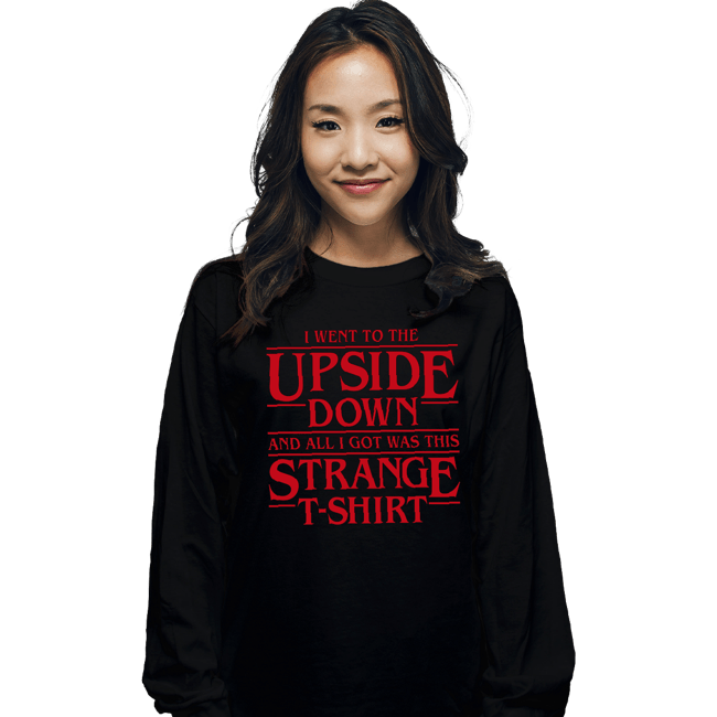 Shirts Long Sleeve Shirts, Unisex / Small / Black I Went To The Upside Down