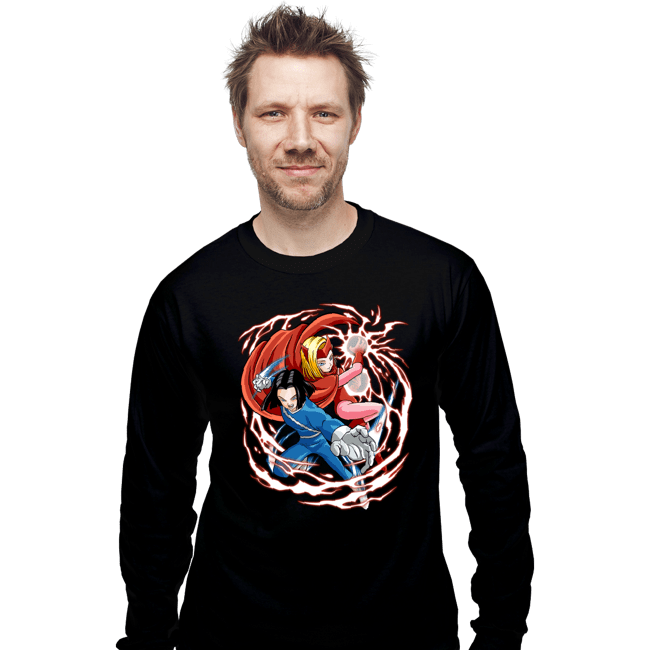 Shirts Long Sleeve Shirts, Unisex / Small / Black Red Ribbon Mutants